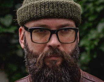 Gorra Knit for Victory Watch Olive en 100% Alpaca