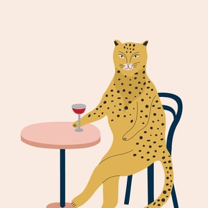 Biglietto leopardo, biglietto d'auguri, biglietto celebrativo, biglietto sostenibile, biglietto d'auguri vuoto