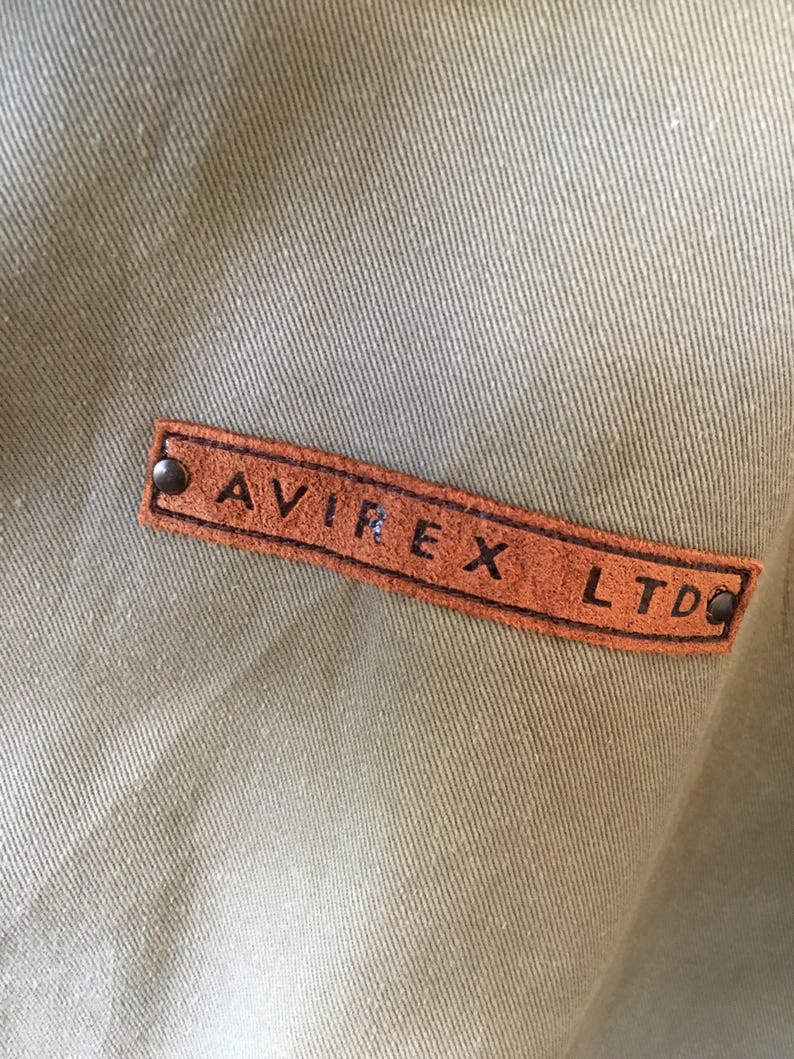 Vintage Avirex Ltd Flight Jacket Green Army Hoodies