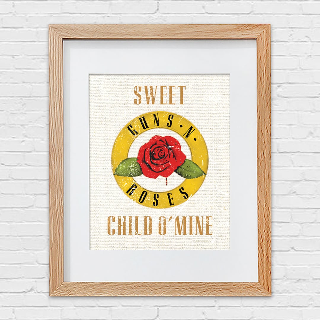 GUNS N' ROSES /「Sweet Child O' Mine」 EP Guns N Roses 'sweet Child O' Mine' Nursery Art Print (digital