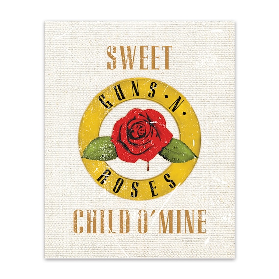 Guns 'N Roses // 'sweet Child 'O Mine' // Little Rockstar Nursery