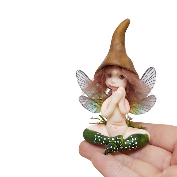 Hada del Bosque Artesanal: Figura Fantasía Única, regalo original, amantes de las hadas, gnomo, duende, elfo, regalo único, pequeña hada