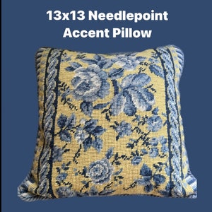 Needlepoint Accent Pillow
