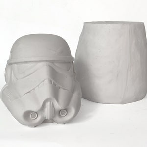 Silicone Mold Stormtrooper mould concrete decor statue sculpture heroes hero pen holder pencil candle holder cup home desk Office