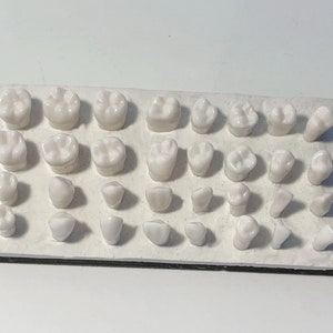 Silikonform Zähne Körper Schmuck geometrische Halskette Cabochon Form Gips Gießen