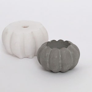 Silicone Mold pumpkin mould concrete plaster decor statue holder candle planter succulent pot home decor desk tea light