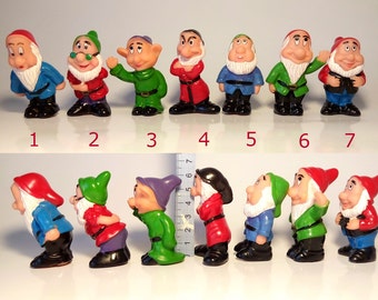 Silicone Mold 3D Snow White, Seven Dwarfs mould fondant chocolate cake candle fimo SnowWhite