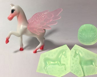 3D Horse silicone Mold mould fondant chocolate cake decoration candle fimo Pegasus wings