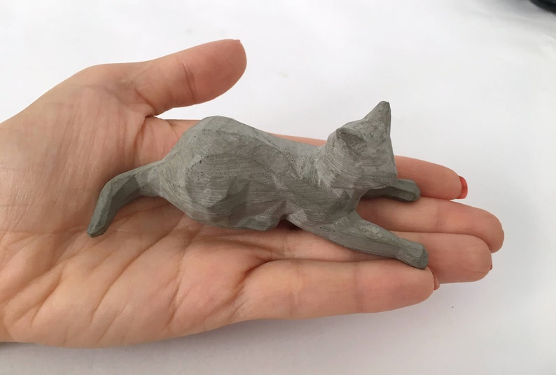 Silicone Mold cat mould concrete plaster decor statue Etsy