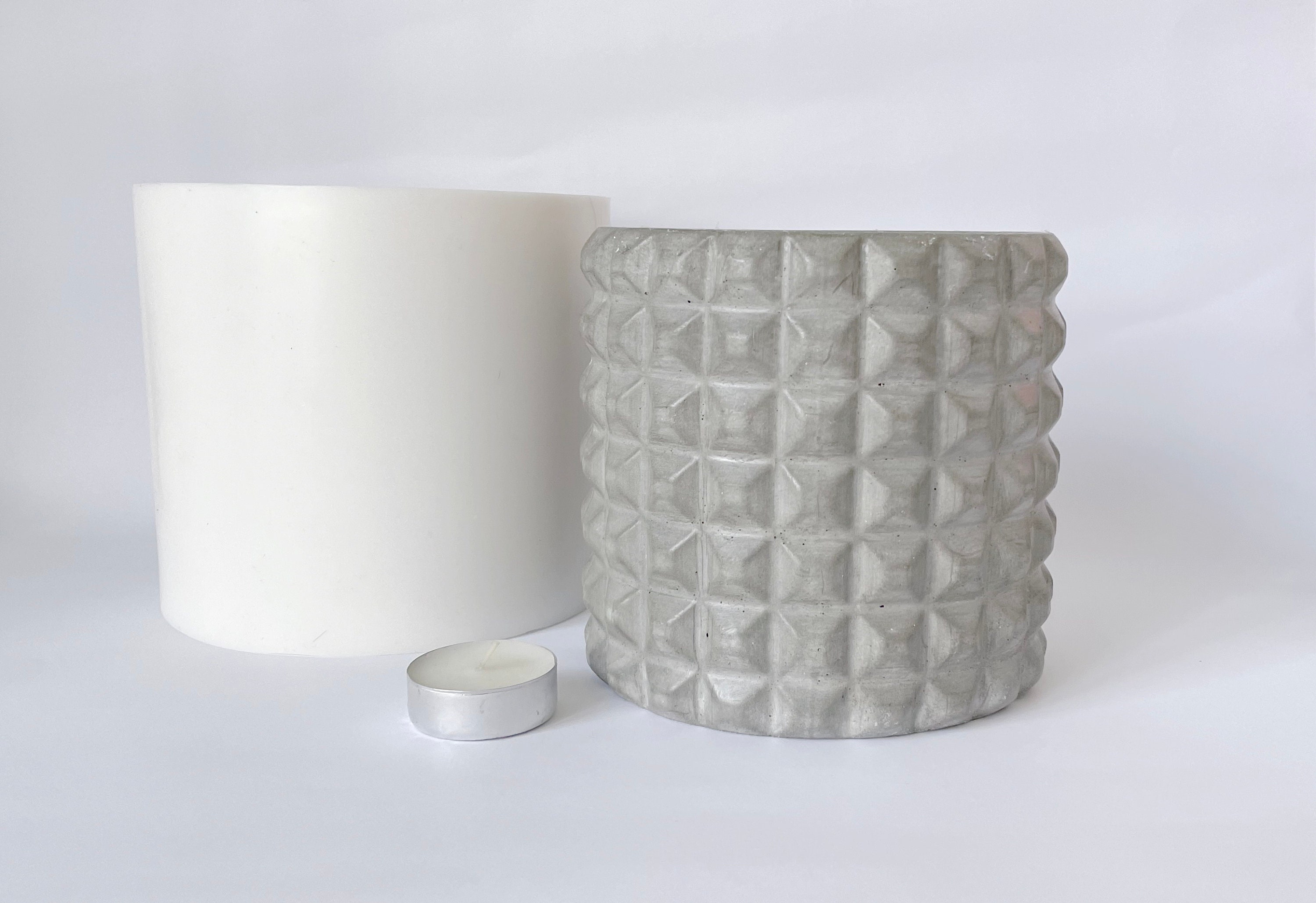 Silicone Mold Planter Faceted A XLarge vase Etsy