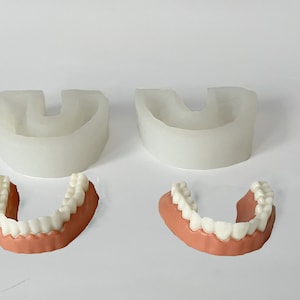 Silicone Mold teeth jaw body jewelry geometric necklace cabochon mould plaster diy casting