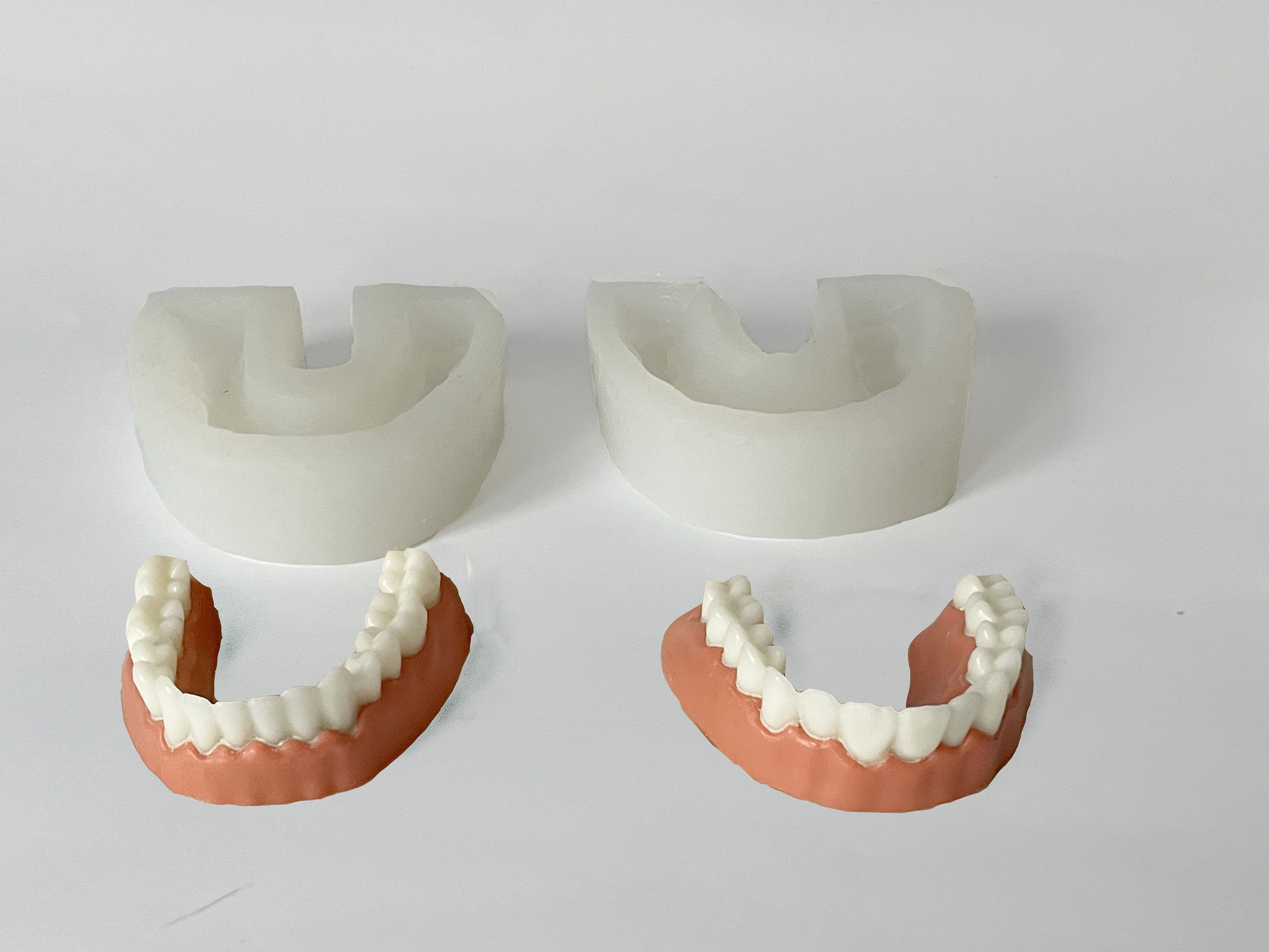 Silicone Mold teeth jaw body jewelry geometric necklace cabochon mould plaster diy casting