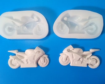 Silicone Mold Motorcycle Bike mould rocking fondant chocolate cake decorating fimo