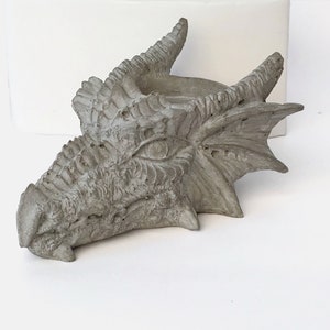 Silikonform Drachenkopf Gießform Beton Pflanzer Kerzenhalter Teelicht Sukkulente home decor Statue Skulptur Dekor Schreibtisch