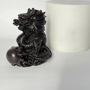 Silicone Mold Dragon,  candle stand  mould decorate home decor desk statue sculpture