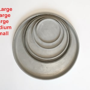 Silicone Mold Xlarge Tray Coaster Dish Storage Jewelry Box Plate mould concrete plaster round Tea light candle holder pillar candlestick