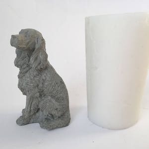 コッカースパニエルシリコン型：コンクリート石膏樹脂ワックス