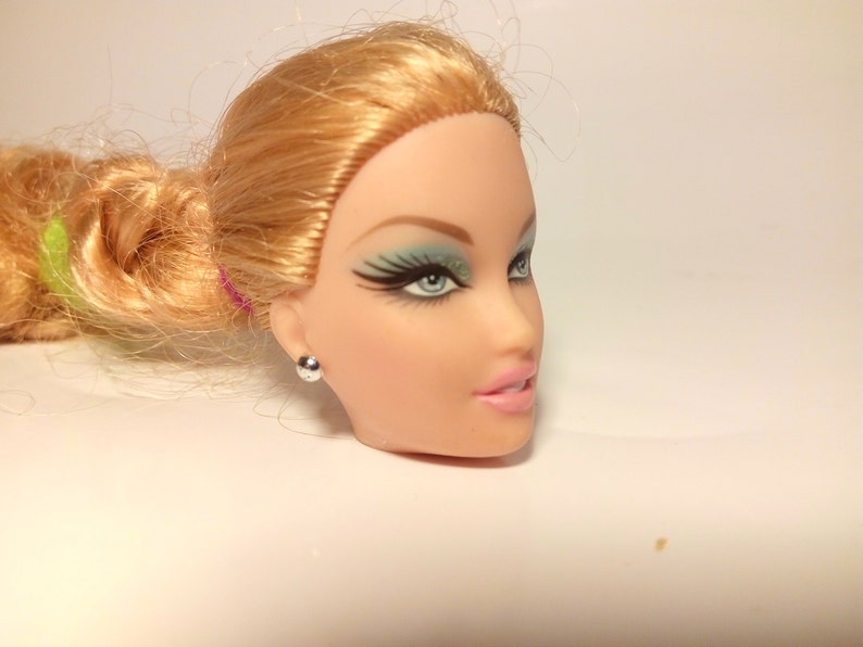 Face Head Silicone Mold 2D Barbie Doll Mould Girl Fondant - Etsy