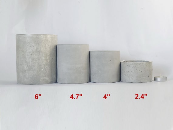 Silicone Mold Planter Cylinder e 4 Vase Geometric Mould Concrete