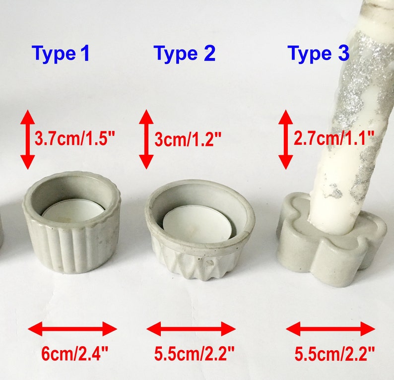 Silicone Mold candle holder Geometric mould concrete plaster Etsy