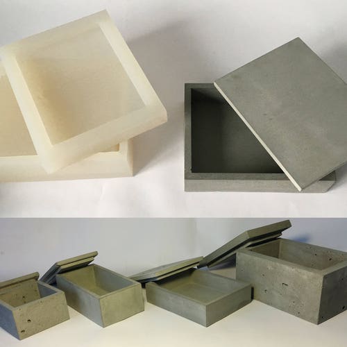 Silicone Mold Cylinder Box With Lid. Tray Storage Box Jewelry Etsy