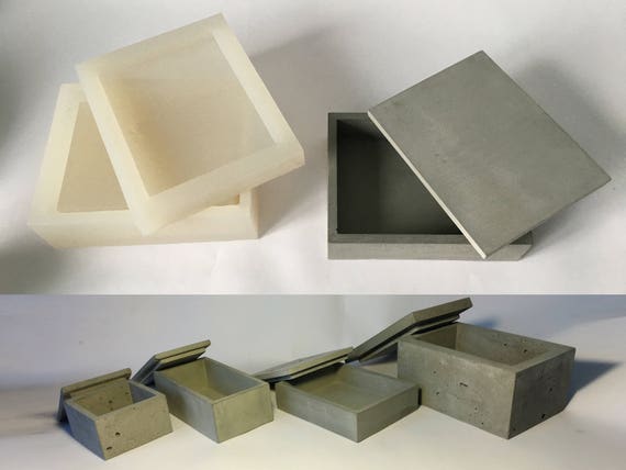Silicone Mold Box With Lid. Tray, Storage Box, Jewelry Box