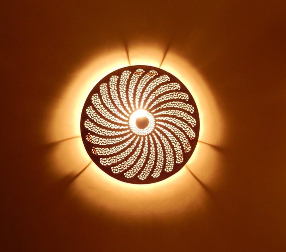 flower wall lamp
