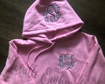 MYSTERY Monogrammed Hoodie, Monogram Pullover Sweatshirt, Fall Hoodie, Custom, Monogram Hoodie, Hoodie for Women, Gift for Her, Clothing