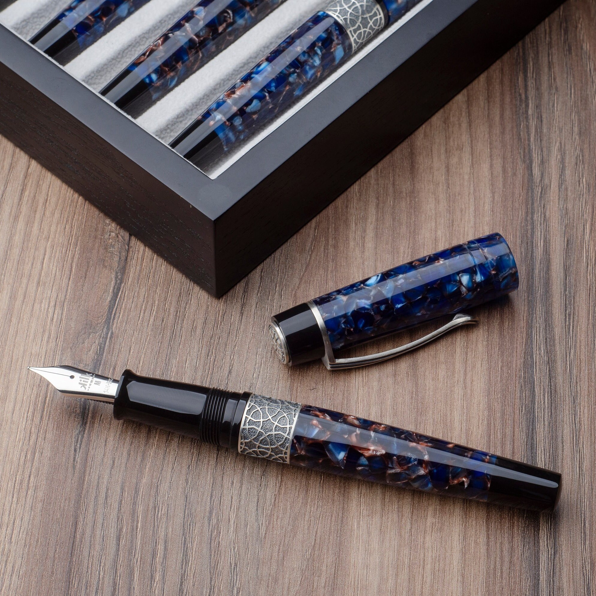 Celestial Fountain Pen 14k Nib Platinum Plated - Etsy