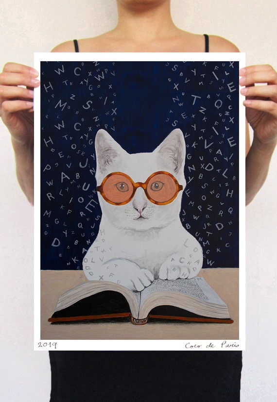 Livre de Lecture Chat Idée Cadeau Chat Originale ou Juste Une Belle Pour Mettre Un Sourire sur Vos M