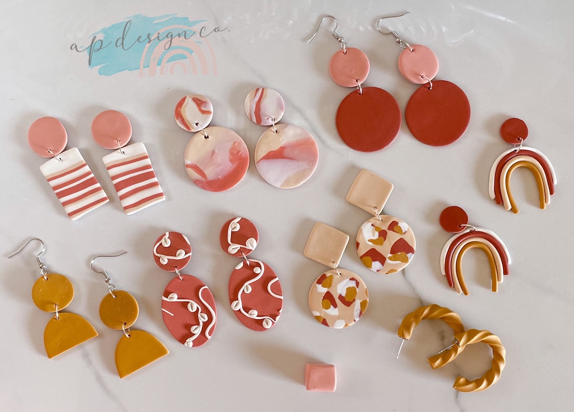 Clay Earrings DIY Kit 6 Earring Kits Etsy