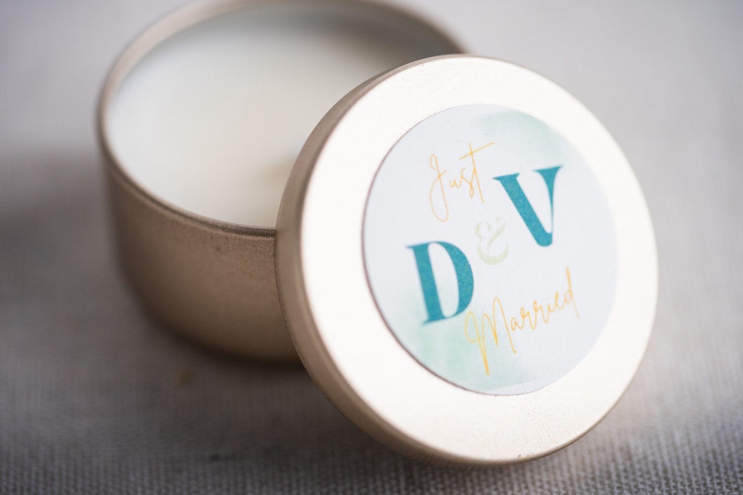 Soy Candles Personalized Wedding Party Favors for Guests, Scented ...