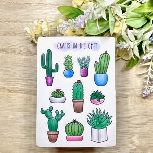 Sukkulenten und Kakteen Sticker | Süße Bujo Stickers | Bullet Journal Sticker | Planer Sticker | PflanzenSticker