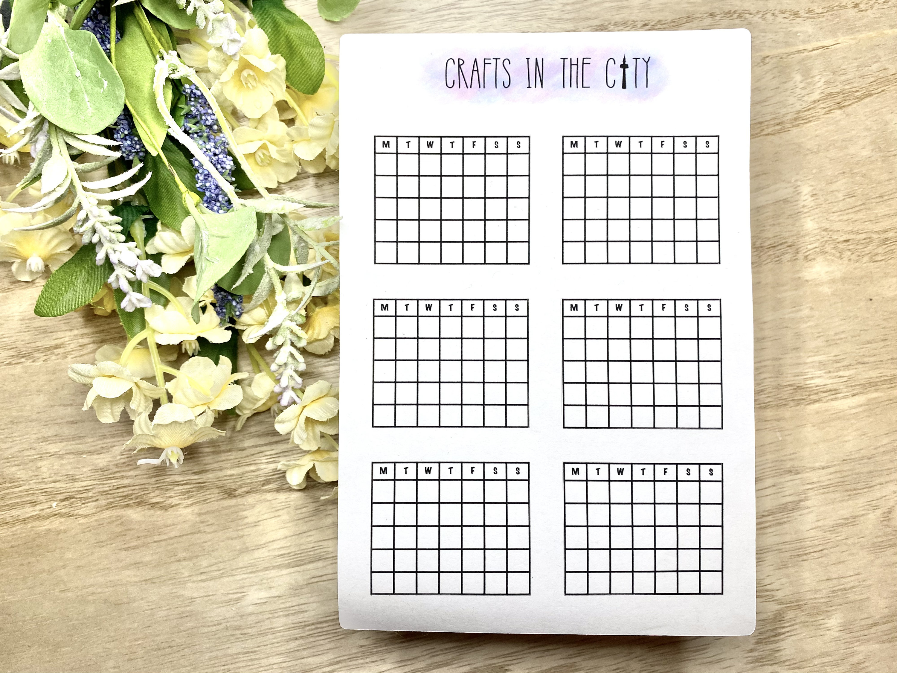 Daily Habit Tracker Sticker Sheet