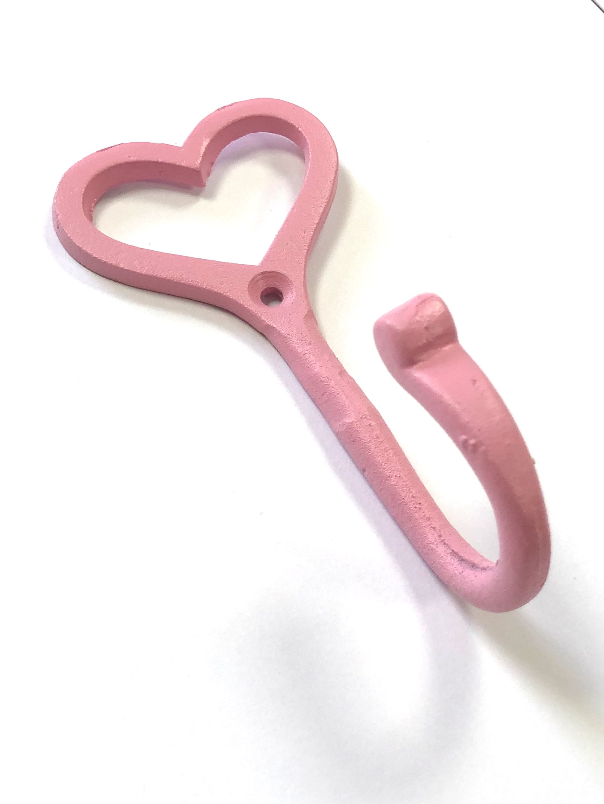 X5 Heart Shaped Cast Iron Decorative Hooks / Custom Heart Hook Etsy