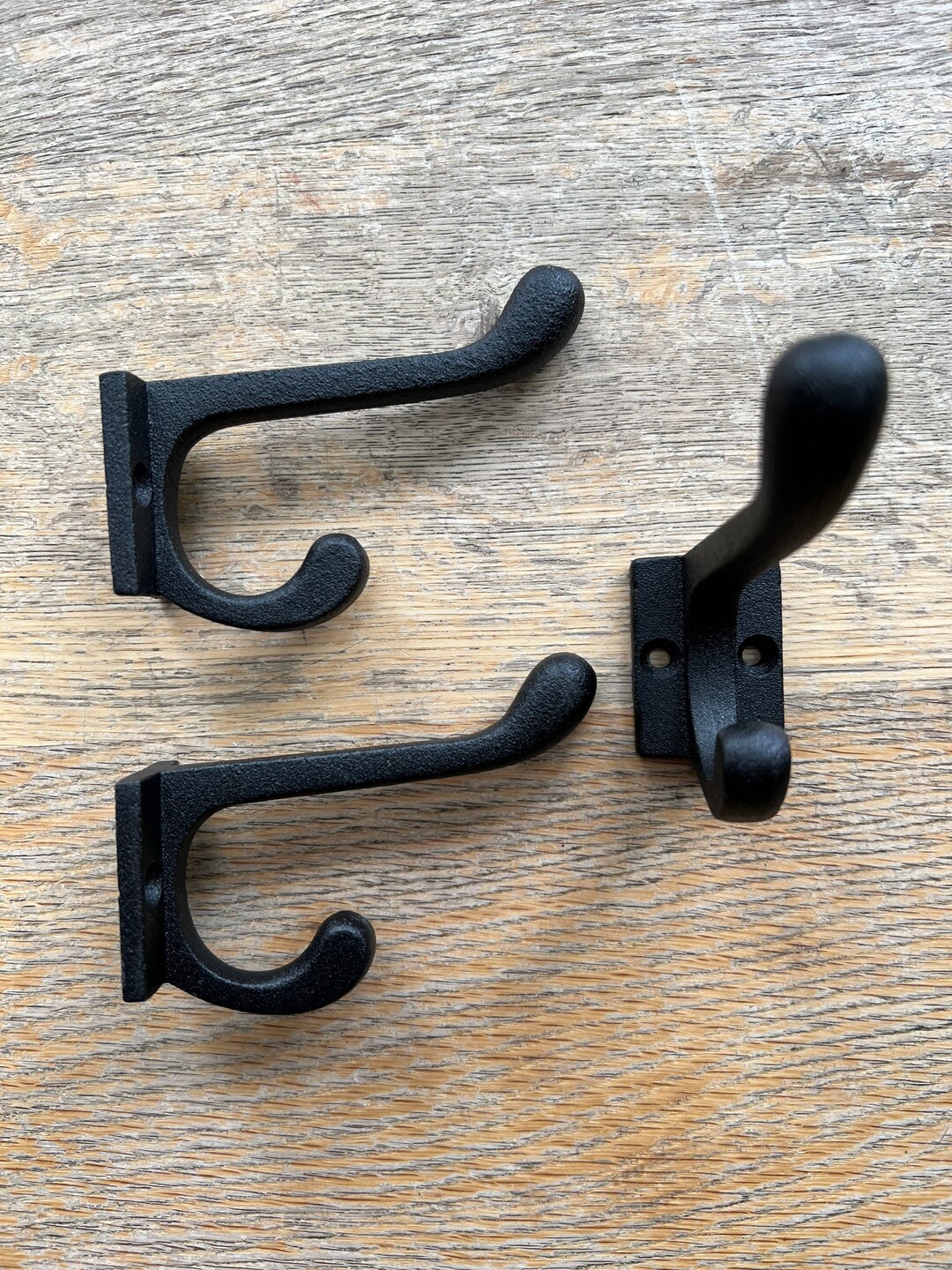 Vintage Decorate Hooks Wall Decor Hook Black Cast Iron Metal Wall Mount