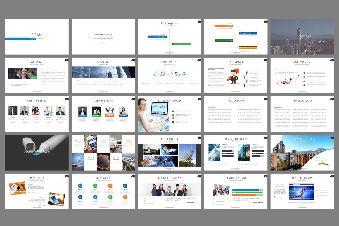 Firma Presentation Template - Etsy