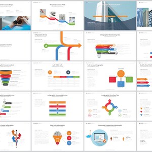 Clear & Clean Powerpoint Template - Etsy