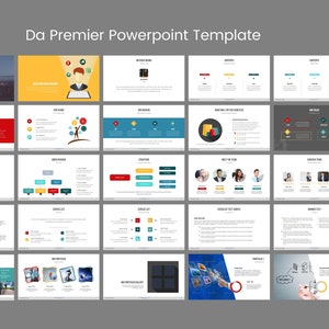 May include: A PowerPoint template with the title "Da Premier PowerPoint Template". The template includes a variety of slides with different layouts and designs, including charts, graphs, and images. The template is designed to be used for business presentations.