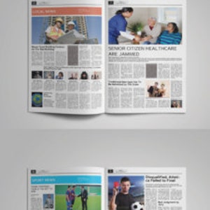 Tabloid modello di giornale immagine 4
