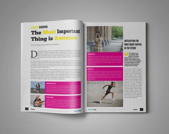 Amazing Magazine Template