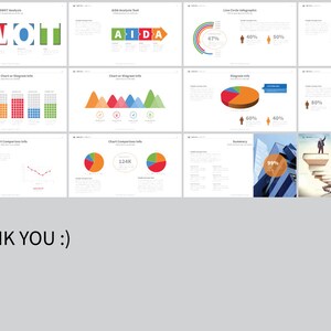 Clear & Clean Powerpoint Template - Etsy