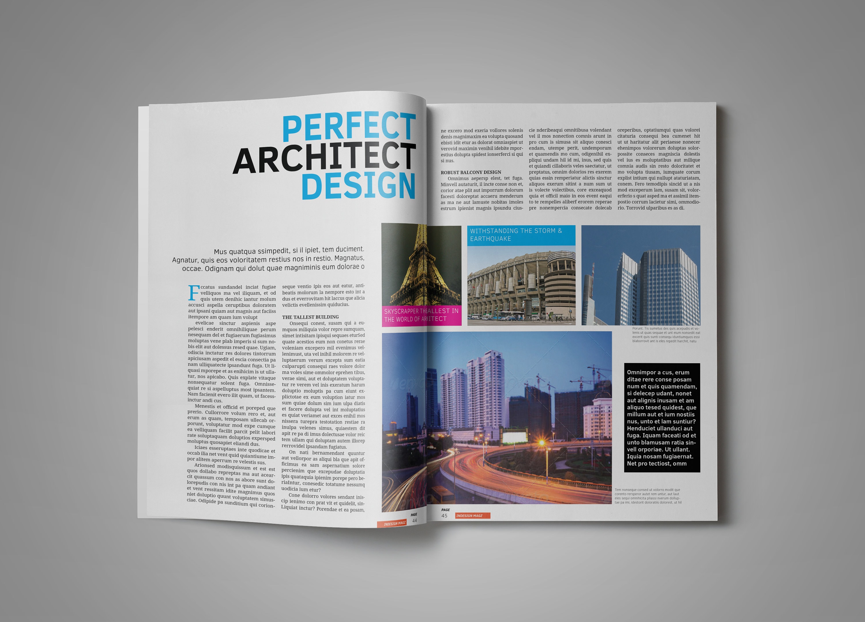 50 Pgs Indesign Magazine Template - Etsy