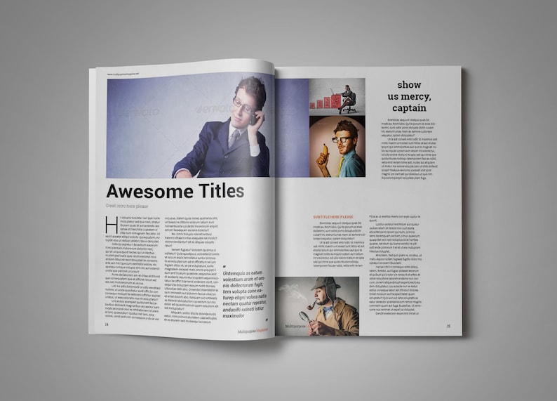 Clean Magazine Template Etsy Clean Magazine Template Etsy