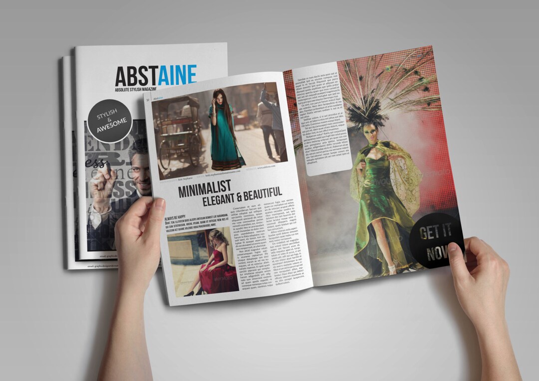Magazine Style Roster Absolute Stylish Magazine Template - Etsy