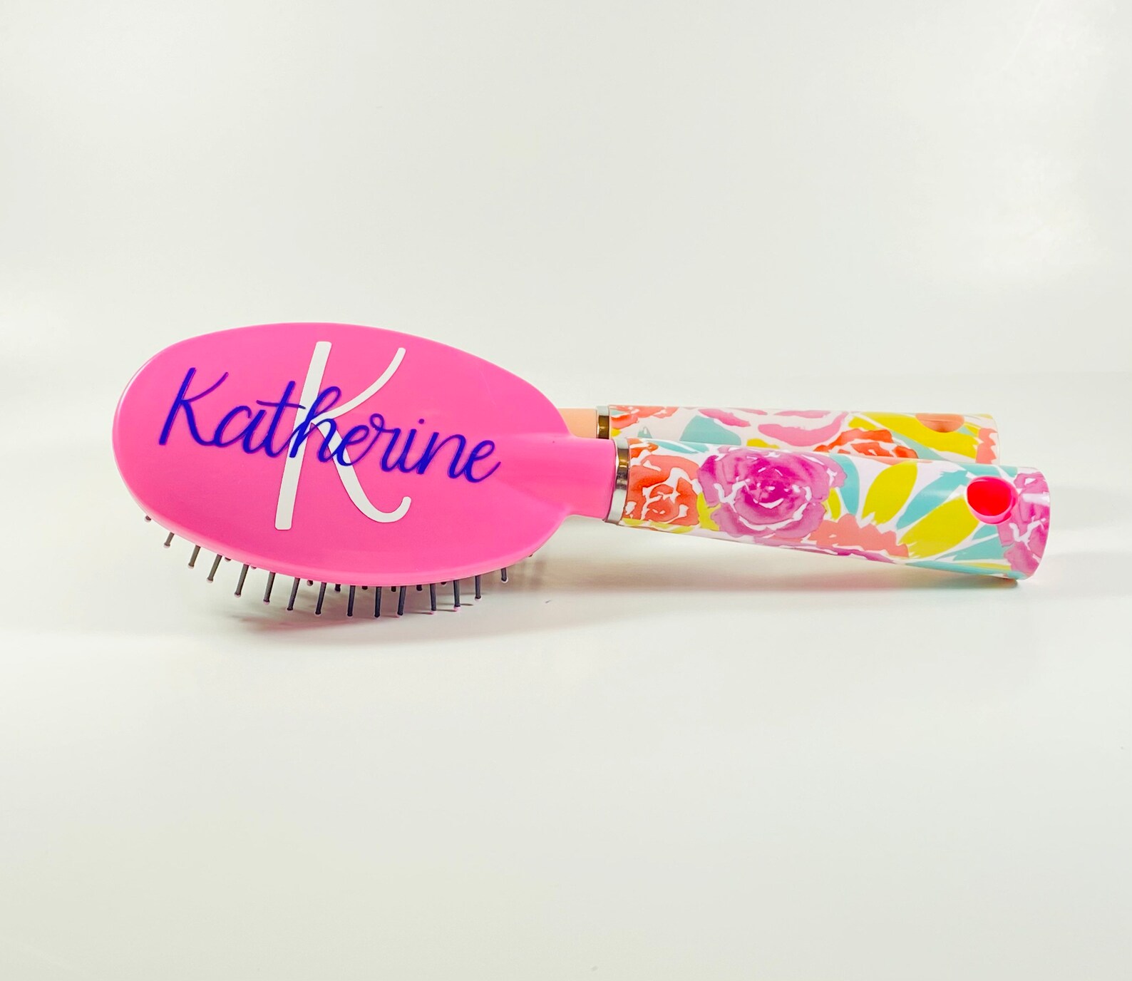 Fun Bright Hair Brushes with your name and initial or monogram Etsy