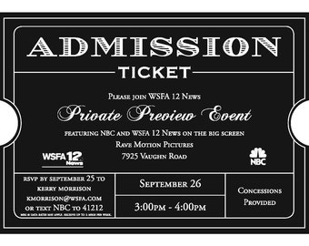 admission ticket etsy