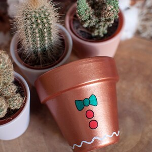 Cache pot / Pot  en terre cuite: Ptit Bonhomme pain d'épices