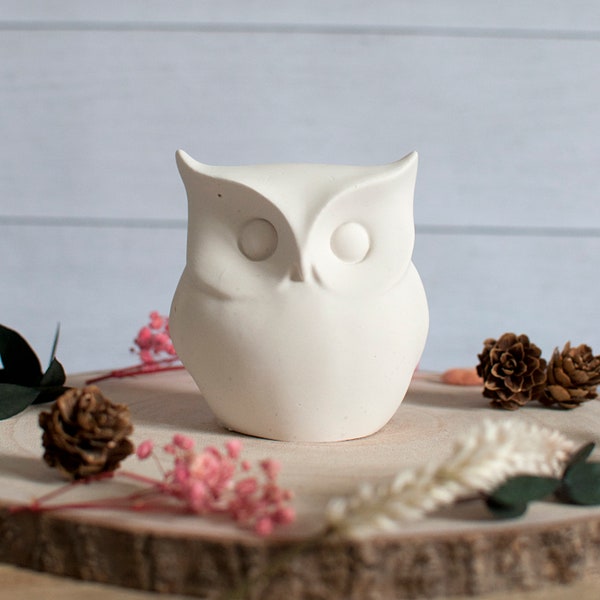 Figurine Hibou en jesmonite