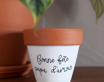 Terracotta flower pot: Happy Father’s Day